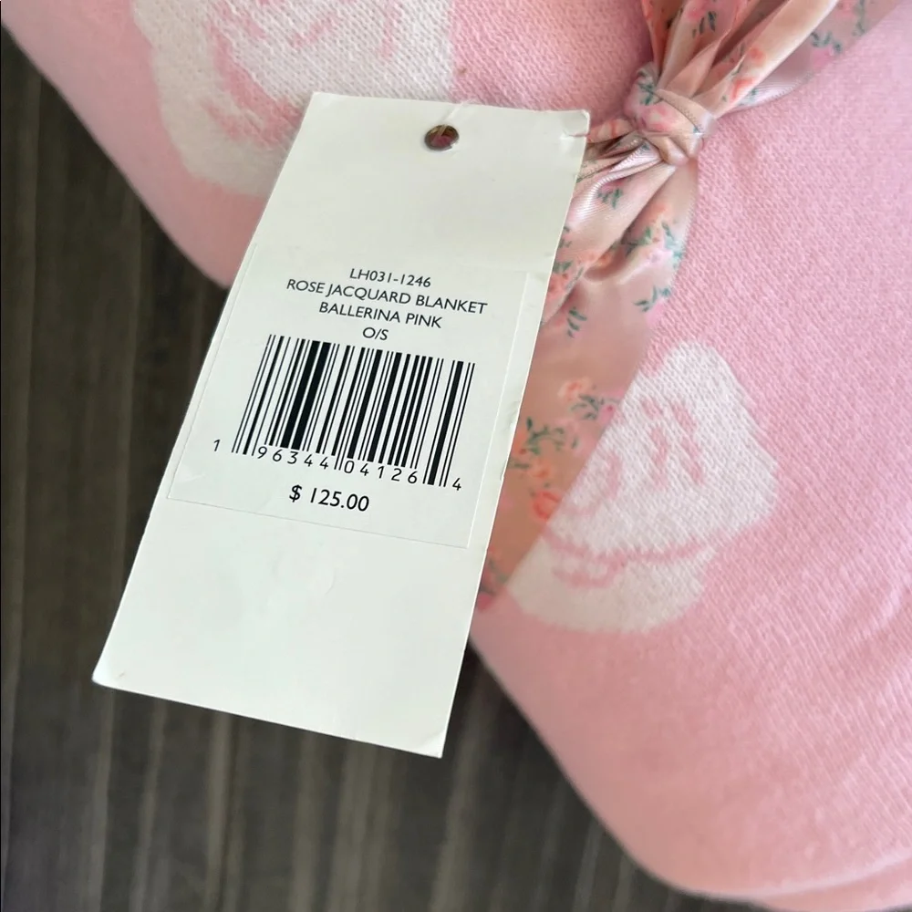 LoveShackFancy Rose Jacquard Blanket